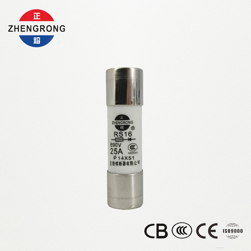 14*51mm 500V 25A RS16 Yüksək Söndürmə Tutumlu Sigorta