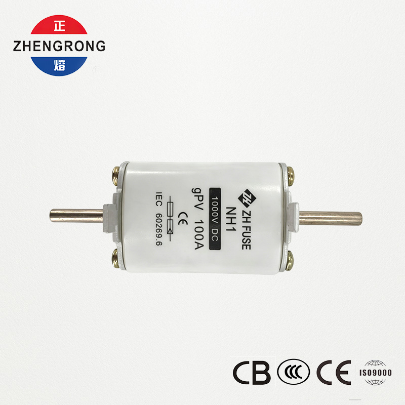 PV DC Fuse NH1 100A 1000V | CE & IEC 60269.6 Günəş massivləri üçün təsdiq edilmişdir