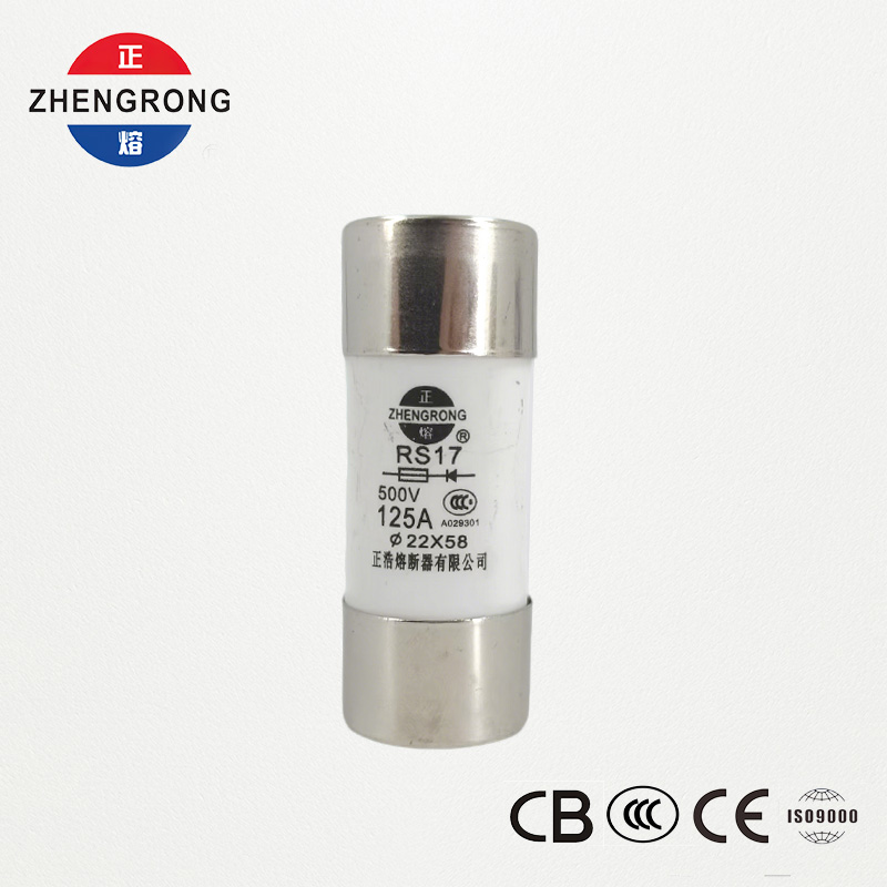 RS17 125A 500V Silindrik Sürətli Təsirli Sigorta | 22*58mm | CCC Sertifikatlıdır