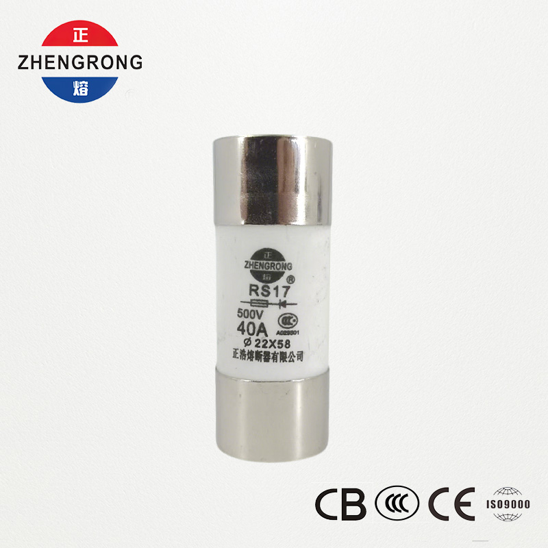RS17 40A 500V Silindrik Sürətli Təsirli Sigorta | 22*58mm | CCC Sertifikatlıdır