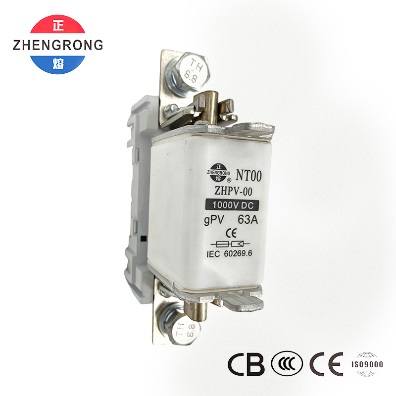 ZHPV-00 63A 1000V DC Fotovoltaik Qoruyucu Sigorta - CE Sertifikatlı